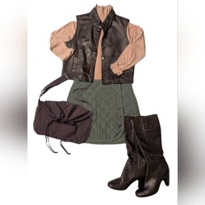 Madwell quilted skirt